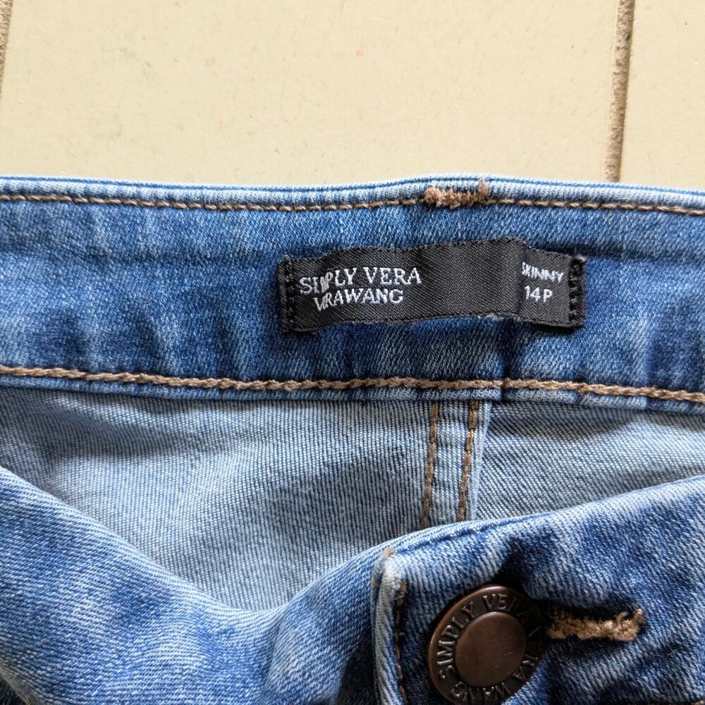 WOMENS VERA WANG SKINNY JEANS - SIZE 14P RN 73277 - Picture 6 of 6